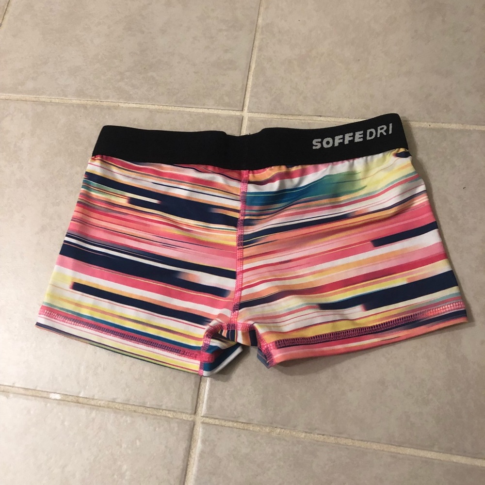 multi color soffe spandex shorts